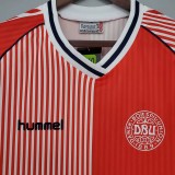 1986 Denmark Home Retro Soccer Jersey