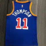 WARRIORS THOMPSON #11 Blue 75th Anniversary Retro NBA Jersey