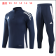 2024 AD Blue Kids Half Pull Tracksuit