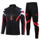 24-25 Man Utd High Quality Half Pull Tracksuit