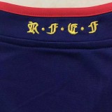 2010 Spain Away Royal Blue Retro Soccer Jersey(带胸前决赛字)