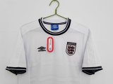 1999-2001 England Home Retro Soccer Jersey