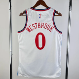 24-25 Clippers WESTBROOK #0 White City Edition Home Top Quality Hot Pressing NBA Jersey