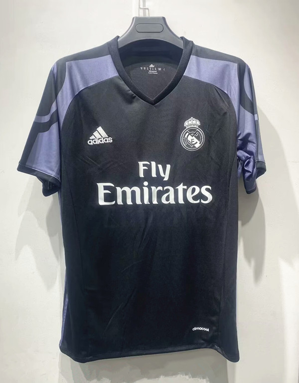 2016-2017 RMA Third Black Retro Soccer Jersey