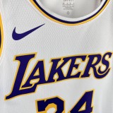 24-25 Lakers O'Neal #34 White Top Quality Hot Pressing NBA Jersey(圆领)