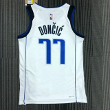 21-22 Dallas DONCIC #77 White 75th Anniversary Top Quality Hot Pressing NBA Jersey
