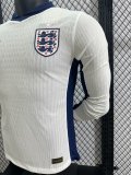 2024 Englande Europe Cup Home Long sleeves Player Version Soccer Jersey