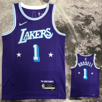 21-22 LAKERS RUSSELL #1 Purple City Edition Top Quality Hot Pressing NBA Jersey