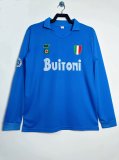 1987-1988 Napoli Home Long sleeves Retro Soccer Jersey