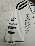2025 F1 Benz New Pattern Short Sleeve Racing Suit