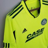 2010-2011 Palmeiras Fluorescent Green Retro Soccer Jersey