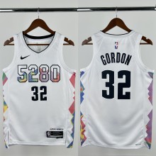 24-25 Nuggets GORDON #32 White City Edition Top Quality Hot Pressing NBA Jersey