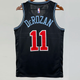 2019 BULLS DEROZAN #11 Black City Edition Top Quality Hot Pressing NBA Retro Jersey