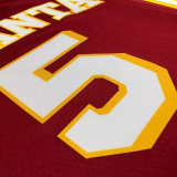 HAWKS MURRY #5 Red Top Quality Hot Pressing NBA Jersey (Trapeze Edition)