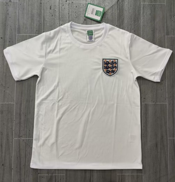 1966 England Home Retro Soccer Jersey
