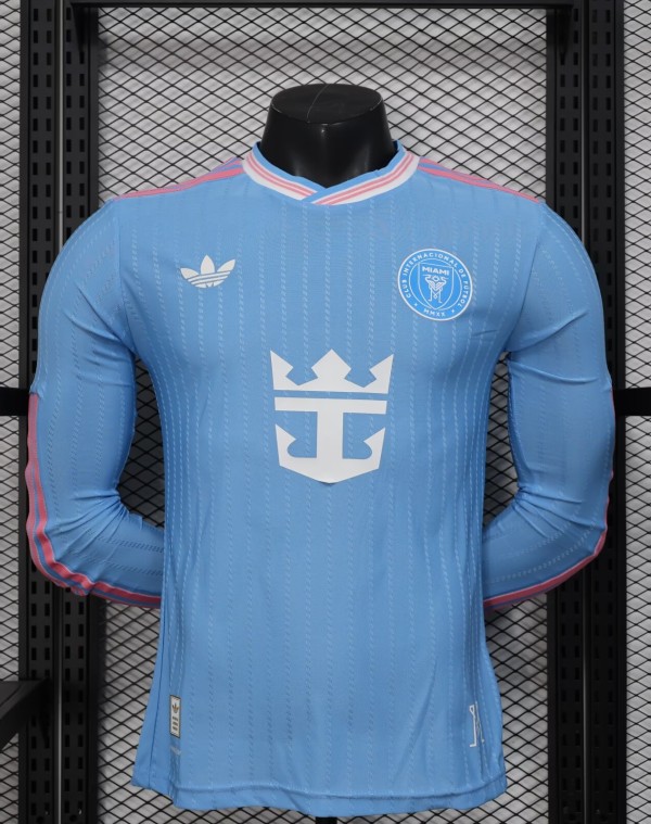 25-26 Inter Miami Third Long Sleeve Player Version Soccer Jersey (长袖球员)