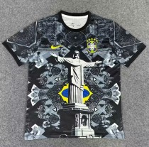 25-26 Brazil Black Grey Special Edition Training shirts