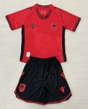 25-26 Albania  Home Fans Kids Soccer Jersey
