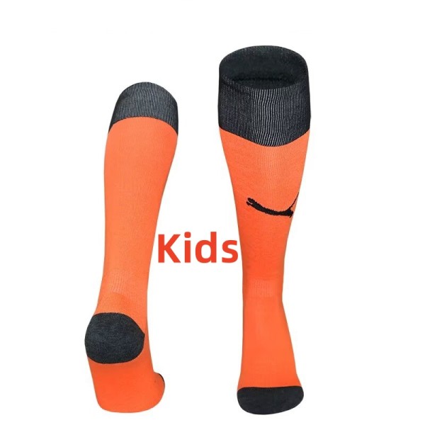 25-26 Man City Away Kids Socks*世俱杯版
