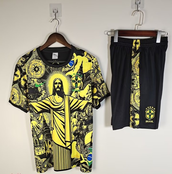 25-26 Brazil High Quality Kids Training Short Suit