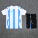 2025 AD White Blue Training Short Suit