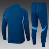 2025 AD Blue Half Pull Tracksuit