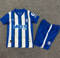 25-26 Alaves Home Kids Soccer Jersey 1:1 Thai Quality