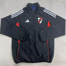 25-26 River Plate Black Windbreaker