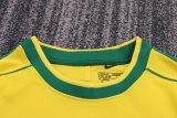 1998 Brazil Home Long sleeves Retro Kids Soccer Jersey