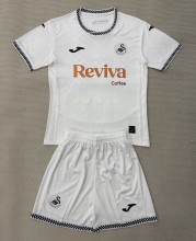 25-26 Swansea City Home Kids Soccer Jersey