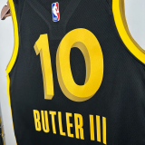 23-24 WARRIORS BUTLERIII #10 Black City Edition Top Quality Hot Pressing NBA Jersey (V领)