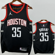 23-24 Rockets DURANT #35 Black Top Quality Hot Pressing NBA Jersey (Trapeze Edition)飞人版