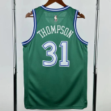 25-26 Dallas Mavericks THOMPSON #31 Green Retro Top Quality Hot Pressing NBA Jersey
