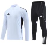 2025 AD White Half Pull Tracksuit