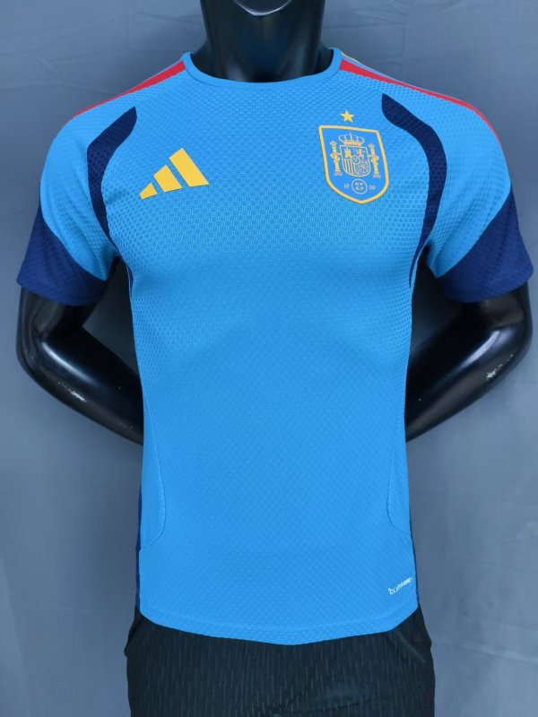 25-26 Spain Blue Player Version Training shirts