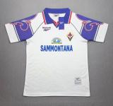 1995-1997 Fiorentina Away White Retro Soccer Jersey
