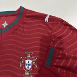 2026 Portugal Home Long Sleeve Player Version Soccer Jersey (长袖球员)