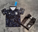 25-26 Argentina Away Kids Soccer Jersey