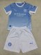 26-27 Man City Home Kids Soccer Jersey