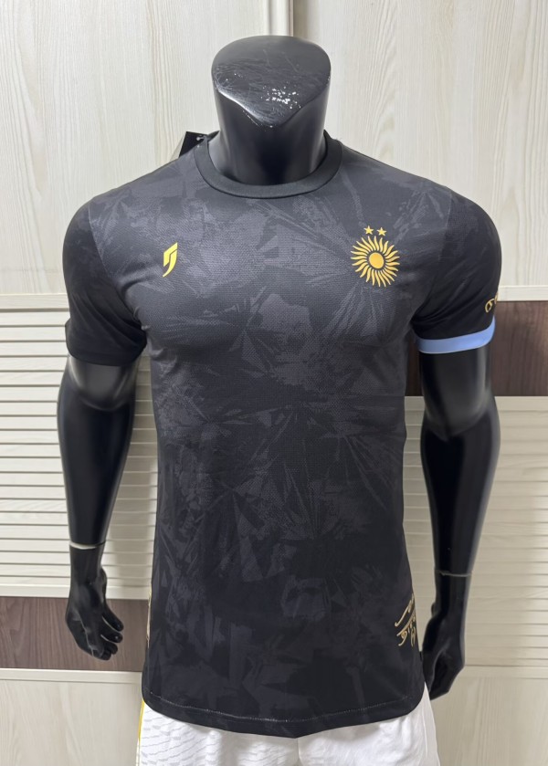 2026 Argentina Black Special Edition Player Version Soccer Jersey