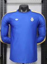 26-27 RMA Blue Long Sleeve Player Version Training shirts*长袖球员