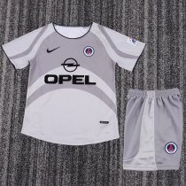 2001-2002 PSG Away Retro Kids Soccer Jersey