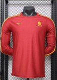 26-27 Roma Red Casual Edition Long sleeves Player Version Training shirts*长袖球员