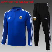 26-27 Argentina High Quality Kids Half Pull Tracksuit 26-27 Argentina High Quality Kids Half Pull Tracksuit