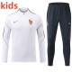 26-27   France High Quality Kids Half Pull Tracksuit