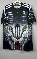 2026 F1 Benz New Pattern Short Sleeve Racing Suit