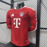 26-27 Bayern Home Leaked Edition Long Sleeve Player Version Soccer Jersey (长袖球员)