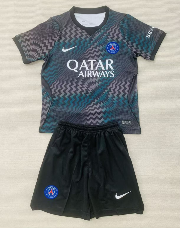 26-27 PSG Black GoalKeeper Adult Suit