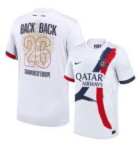 24-25 PSG Away Print 2 Star Champions of Europe 26 Fans Soccer Jersey 24-25 PSG Away Print 2 Star Champions of Europe 26 Fans Soccer Jersey