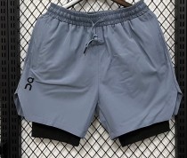 2026 ON Grey Casual Double Layer Short Pants